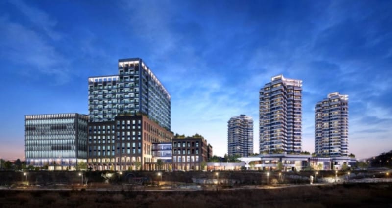 한국에 짓고 있는 액티브 시니어 타운 조감도