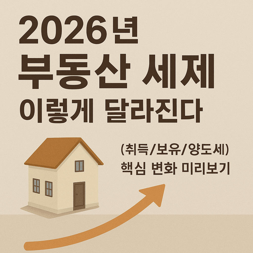 2026 부동산 세제 개편