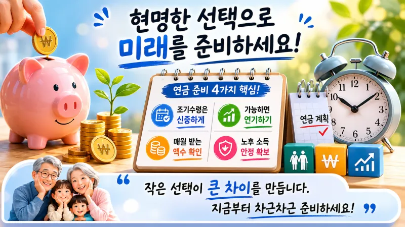 국민연금 조기수령 무조건 손해일까
